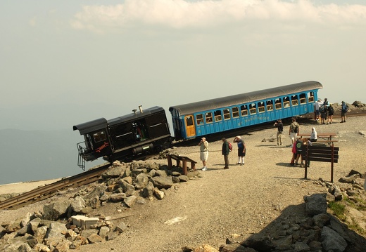 New Hampshire USA - Per Zahnradbahn auf den Mount Washington